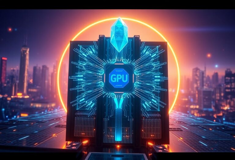 Editorial illustration for: AMD Helios Rack System Makes Brutal Bid to Dethrone Nvidia