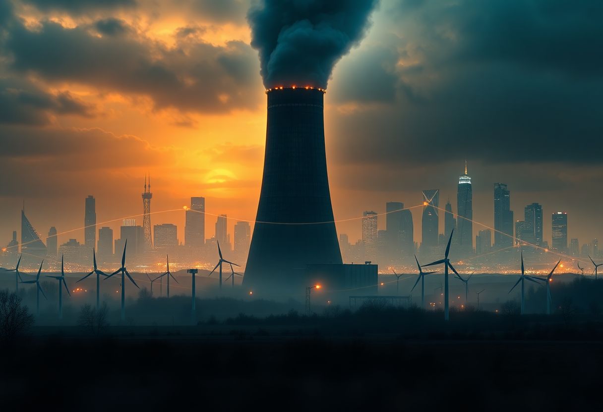 Editorial illustration for: Clean Energy Pledge Collapses: Meta's Shocking 7.5-Gigawatt Gas Gamble