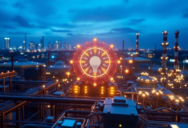 Editorial illustration for: Oil and Gas Plants Get a Breakthrough AI Brain With $20M Investment