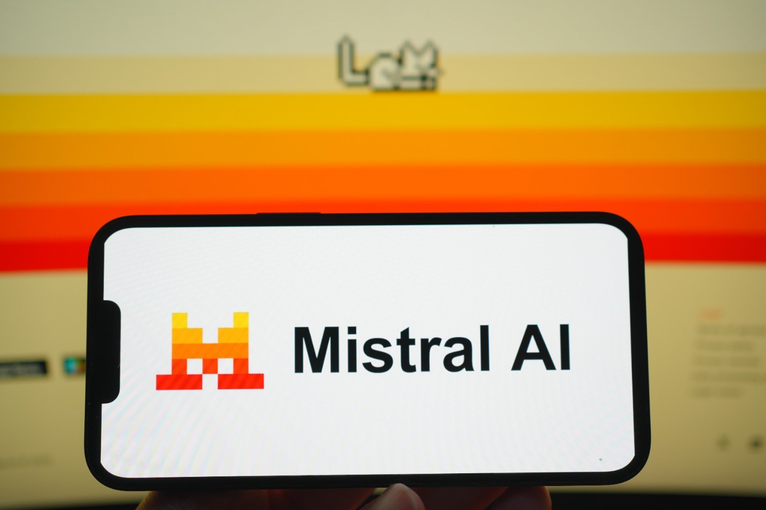 Mistral Agentic Search, the subject of this report, shown in a newsroom illustration
