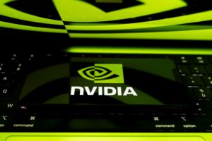 Nvidia executives discussing the Poolside deal acquisition strategy at a corporate meeting table