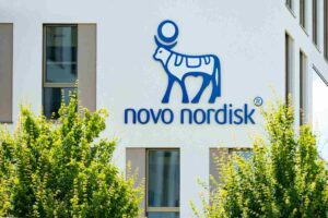 Novo Nordisk, the subject of this report, shown in a newsroom illustration