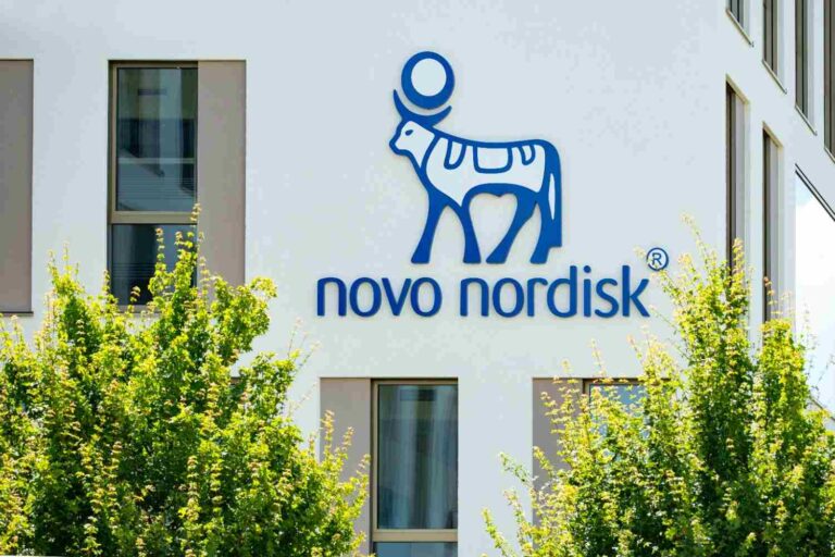 Novo Nordisk, the subject of this report, shown in a newsroom illustration