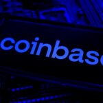 Coinbase mobile app open on a smartphone screen, where US retail customers can now request IPO