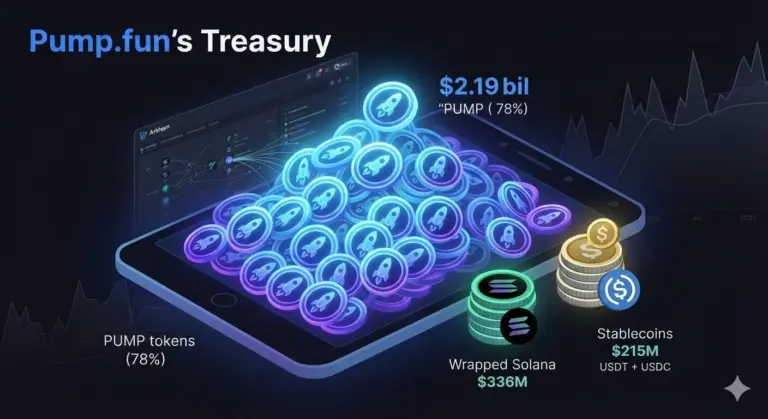 Illustration for Pump.Fun’s $2.8B Treasury Is Mostly Its Own Token