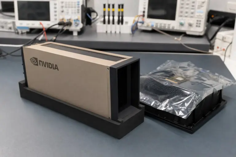 Illustration for AI Chip Export Rules Keep Nvidia’s Best Chips Banned In China