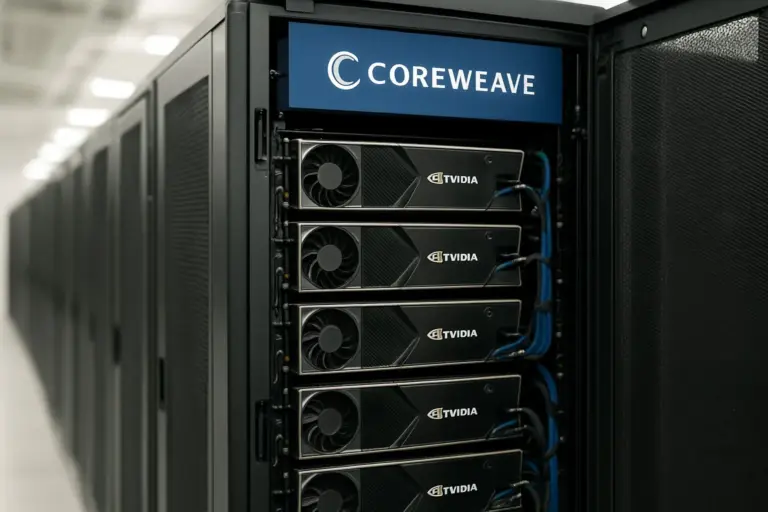 Cloud operations team monitoring secured server racks and access consoles for regulated data workloads under gated controls