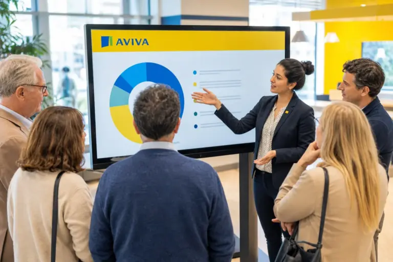 Ripple's xrp ledger: illustration for Aviva Bets £50M On Ripple Network To Open £22B Cash Fund