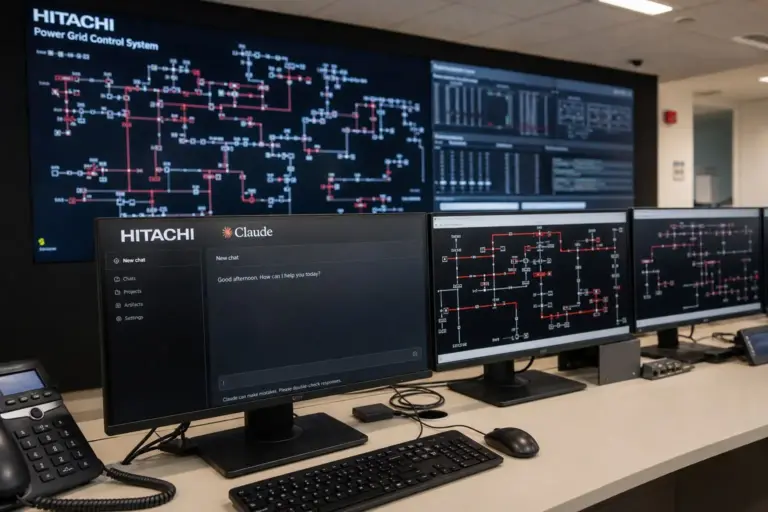 Illustration for Hitachi Bets On Anthropic’s Claude To Shield Power Grids From Cyberattacks