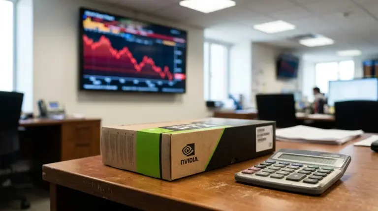 Illustration for Hot CPI Report Sinks Nvidia As Rate-Cut Bets Fade, S&P 500 Drops 1%