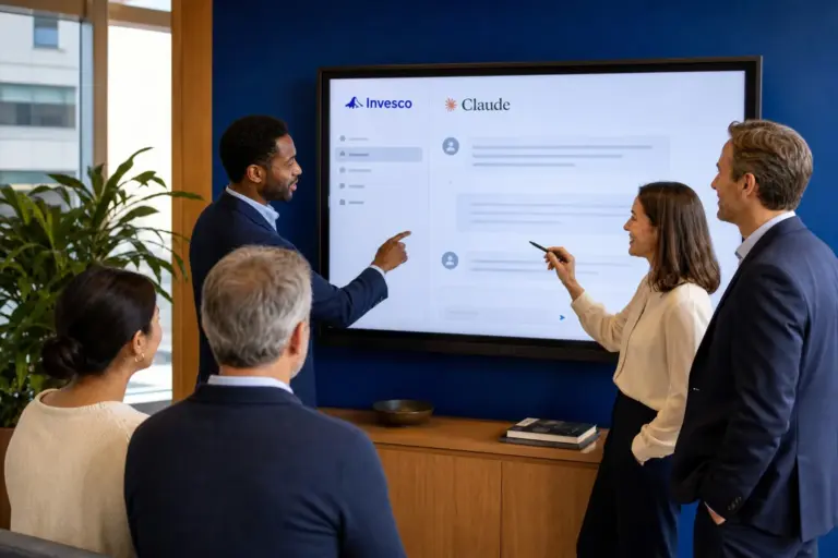 Illustration for Invesco Hands Advisers 2 Claude Tools To Build Portfolios Faster