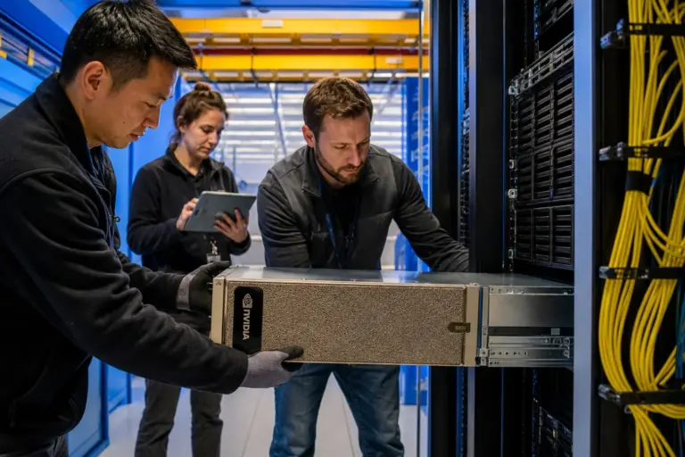 Nvidia b200 node: illustration for Investor Blockmate Buys 1 Nvidia AI Server To Rent Out By The Hour