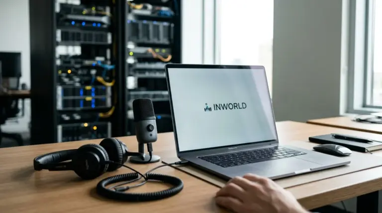 Inworld developer monitors a realtime inference dashboard routing voice AI requests across four language models