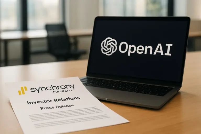 Illustration for AI Is Coming For Your Checkout As Store Card Giant Synchrony Signs Up OpenAI