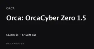 Illustration for OrcaCyber Zero 1.5 Claims 100% Cybench Score, 1M Token Context