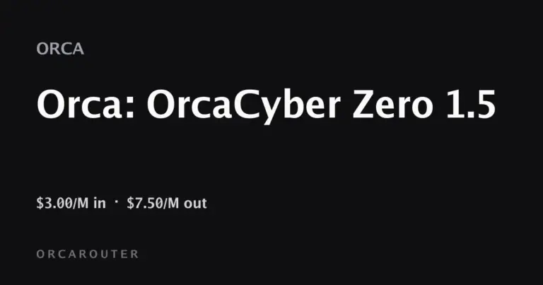 Illustration for OrcaCyber Zero 1.5 Claims 100% Cybench Score, 1M Token Context