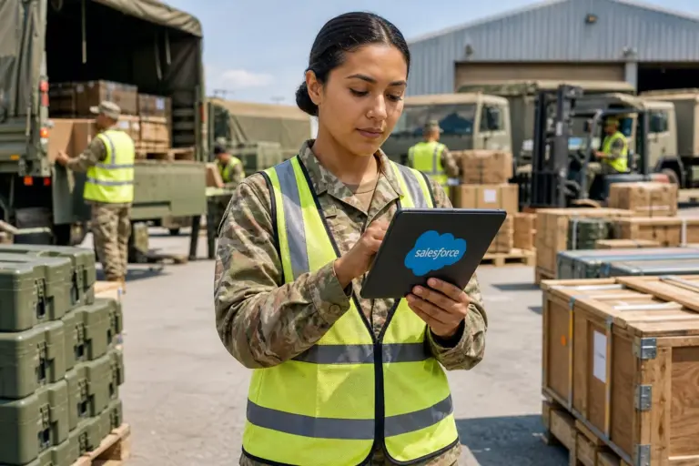Rune technologies: illustration for Salesforce Buys Military Software Firm Rune For Offline Logistics