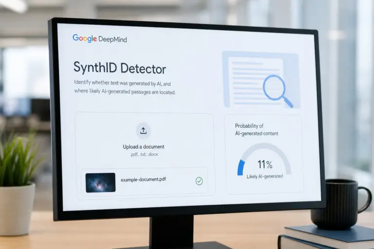 Illustration for SynthID Detector Launch Opens AI Content Checks To Everyone