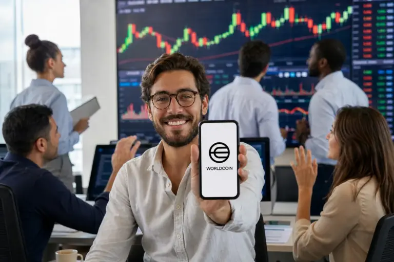 Worldcoin sales: illustration for Worldcoin Faces $45.38M Sell Risk After 35.1M Coins Hit Exchanges